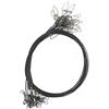 Milepetus Lenza da pesca ad alta resistenza in resistente acciaio inox, con girelle e moschettoni, per 45 kg, 20 pezzi, Green