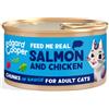 4 HEALTHY PETS NV Cat Adult Chunks Salmone e Pollo Bocconcini in Salsa - 85GR