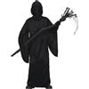 FIESTAS GUIRCA | Costume Black Mystic Bambini (7-9 Anni) - Cappuccio e Tunica - Costumi da Fantasmi e Spettri per Halloween, Carnevale e Feste in Maschera - Ideale per Bambini - Nero