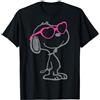 Peanuts Snoopy Heart Shades classico fan dei fumetti in stile vintage Maglietta
