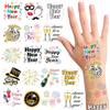 DPKOW Tatuaggi temporanei di Capodanno Tattoo Temporanei di Buon Anno, Forniture per Feste di Capodanno 2026, Adesivi per Tatuaggi Impermeabili, Gadget Capodanno 2026, Decorazioni di Capodanno 2026