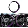 Adunsiaoto Protezione Custodia Volante Auto, Coprivolante per Auto, Custodia Antiscivolo Traspirante Durevole Coprivolante, Durevole, Accessori Auto Interno, per Maggior Parte Autos(Viola)
