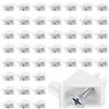 Xujinsongg 50 Pezzi Supporti per Ripiani, Staffe per Ripiani 101558 Compatibili con PAX Armadi, Supporti per Mensole Sostituzione per KOMPLEMENT, Bianco (50, Bianco)