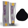 Trinette Professional No 1.1 Nero Blu Crema Colorante Permanente 100 ml - Toni Freddi, Alta Copertura, Pigmenti Neutralizzanti, Qualità Salone a Lunga Durata