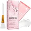 Buyourtaste Maschera Al Collagene, Maschera Del Collagene Maschera Peel Off Di Notte, Collagen Night Wrapping Mask, Profonda Idratazione, Tonificante, Levigatura, Lucentezza, Elasticità E Idratazione