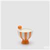 EDG Enzo De Gasperi Candela Frutta Ceramica con Profumo H 10 Cm D 10 Cm Cinnamon