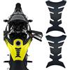 VIDSTW 2 Pezzi Paraserbatoio Moto Fibra Carbonio Antimacchia Resistente a Vento e Pioggia Adesivi Serbatoio Moto Autoadesivo Nero 20,5x14 CM per Auto Sportive Cruiser D'epoca Modelli Scooter