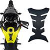 VIDSTW Paraserbatoio Moto Fibra Carbonio Antimacchia Resistente a Vento e Pioggia Adesivi Serbatoio Moto Autoadesivo Nero 20,5x14 CM per Auto Sportive Cruiser D'epoca Modelli Scooter