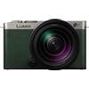 Panasonic LUMIX S9 H Kit 28-200 mm argento scuro x pelle oliva scura