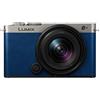 Panasonic LUMIX S9 N Kit 18-40 mm argento scuro x pelle blu notte