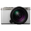 Panasonic LUMIX S9 H Kit 28-200 mm argento scuro x pelle bianca fumè