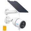 Reolink Telecamera Sim 4G da Esterno Senza Fili 4MP Telecamera Batteria con Pannello