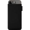 Adore June Custodia Classic Recycled Nero Compatibile con iPhone 15 14 / iPhone 15 14 PRO, Tessuto Moderno in R-PES sostenibile. Prodotto in Europa