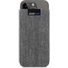 Adore June Business Custodia Compatibile con iPhone 15 14 / iPhone 15 14 PRO, Materiale Caratteristico con Display di Pulizia Effetto, Grigio/Nero