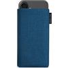 Adore June Classic Blu-Oceano Custodia compatibile con iPhone 16 Plus 2024, Tessuto Resistente con Display di Pulizia Effetto