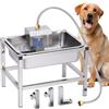 Svauoumu 11L Abbeveratoio Automatico Cani,Ciotole Per Cagon Rialzate Con Stand In Metallo,Ciotola Galleggiante Cagonlion,Acciaio Inox Abbeveratoio per Cani da Esterno Gran Capacità per Cagon Medi E Grandi
