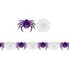 FIESTAS GUIRCA | Ghirlanda di Ragni e Ragnatele (300 cm) - Decorazione per Halloween e Feste in Maschera - Ideale per Atmosfera Terrificante nelle Celebrazioni - Bianco e Nero