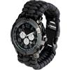 Mil-Tec Miltec Paracord Orologio dell'esercito, Nero