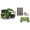 JAMARA 404935 - Camion Trasporto Tronchi di Legno Mercedes-Benz Arocs 1:20 2,4GHz - Multigiocatore, Tronchi Inclusi, Luci, Suoni, Gru e morsa telecomandate
