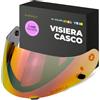 Everalo Visiera Compatibile con HJC Cs15 - Fg15 - Is16 - Tr1 - Fs11 - Ac12 - Cl15 - Cl16 - Clsp - Clst - Cl17 - Csr1 - Fs10 - Fs15 - Hj09 (Rosso Cromo)
