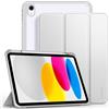 CACOE Custodia Cover Compatibile con iPad 11a Generazione (A16) 11 (2025) / iPad 10a Generazione 10.9 (2022) (A2757/A2777), Retro Trasparente Cover con Portapenne,Argento