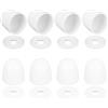 Goktvai 8 Pezzi Copribulloni per WC, Tappi Coprivite Decorativi Universali con 8 Guarnizioni Accessori Decorazione del Bagno per la Maggior Parte dei Bulloni Standard (Bianco)