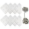 Befenybay Piastra di giunzione esterna con staffa angolare da 8 pezzi per telaio per stampante 3D con profilo in alluminio serie 3030 (L-Silver-3030)