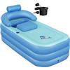 NArra Vasca da Bagno Gonfiabile per Adulti, Pieghevole in Plastica per Doccia, Portatile Autoportante, Interna ed Esterna, Facile da Gonfiare Con Pompa