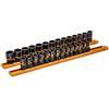 GearWrench 84784 1/4, 3/8 Pollici Set di Bussole per Estrazione a Impatto Drive Bolt Biter, 28 pezzi