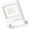 OSRAM Proiettore LED ENDURA FLOOD PC 10W, bianco caldo 3000K, 1000 lumen, proiettore bianco IP65, materiale riciclato, staffa di montaggio 180°, bianco