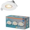 OSRAM Faretto da incasso LED Spot Set DIM IP65 4,9W Bianco, set da 3 dimmerabile per esterni, bianco caldo 2700K, per esterni