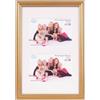 Inov8 - Cornice portafoto Tradizionale, Realizzata nel Regno Unito, 30 x 20 cm, Doppia Apertura con Due Inserti 15 x 10 cm, Colore: Oro 600
