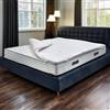 Talamo Italia - Topper singolo Ottante, Sovra materasso con cuscino, Rinnova materasso in Memory Foam, Topper Anallergico e Traspirante, 100% Made in Italy, 80x190xh5 cm