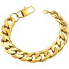 ChainsHouse Bracciale da Uomo in Acciaio Inossidabile 6/8/13 mm Bracciale Da Uomo Tendenza Giovane Punk Largo Bracciale Lungo 19/21 cm con Confezione Regalo Per Coppia Bracciale uomo, ragazzo, 8,5 mm