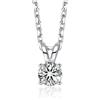 MomentWish Collana Moissanite Donna, 0,5 Carati Collana Diamante Solitario Argento 925 Oro Bianco/Oro Rosa/Oro Gioiello Regalo di Natale per Donna