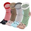 ZAKASA Calzini Donna Corti Cotone: Calzini con Dita Separate Donna per Infradito,Flip Flop Tabi Toe Calze,Tabi Giapponesi Calzini con Alluce Separato a 2 Dita,aglia 35-41,4 paia