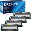 INK4U DR243CL Tamburo Compatibile con Brother DR243 CL Tamburo (4 Pack, Alto Rendimento) per DCP-L3510CDW L3550CDW HL-L3210CW L3230CDW L3270CDW MFC-L3710CW MFC-L3730CDN L3750CDW L3770CDW Drum DR-243CL