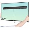 Antimbee Supporto TV da Parete Fisso per TV da 13" a 55" (Extra Slim), Compatibile VESA fino a 400 x 400 con Livella Inclusa, Staffa universale Televisione LED/LCD/Curvo