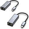 BENFEI Adattatore USB C a Ethernet, 2 confezione USB Tipo C a RJ45 Ethernet LAN [Compatibile Thunderbolt 3/4], compatibile per iPhone 15 Pro/Max MacBook Pro/Air 2023 iPad Pro iMac S23 XPS 17 e altro