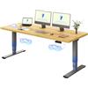 FLEXISPOT Scrivania Regolabile in Altezza Elettrica 180×80 cm con Doppio Motore, Piano Unico da 25 mm, Gambe Telescopiche a 3 Sezioni EC5 LITE