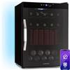 Klarstein Coachella 60 - Frigo per Bibite, 60L, Frigo per Bibite con Vetrina e WiFi, Illuminazione LED in 7 Colori, Sportello in Vetro, Controllo Touch, 3 Ripiani, 3-18°C, Nero