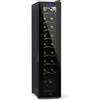 KLARSTEIN Shiraz Cantinetta Vino Nero - 18 Bottiglie, 50 L, 1 Zona | Frigo Vino a Libera Installazione, Porta in Vetro, Silenziosa, 5-18 °C, LED, Telaio Inox