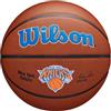 Wilson Pallone da Basket NBA Team Alliance, Con Superficie Pure Feel e Tecnologia Dual Depth, Con Maggiore Stabilità Aerea, Colore: Marrone, Taglia: 7