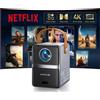 WiMiUS Proiettore Portatile [Netflix Ufficiale/Dolby] Smart Proiettore 4K 700ANSI WiFi
