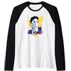 Doctor Who 80s Tenant Retro Time Traveler Fantascienza Fan Maglia con Maniche Raglan