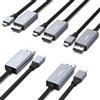 BENFEI Cavo USB C (Thunderbolt 4/3) a DisplayPort 1.4 1,8M (8K@60HZ, 4K@144Hz), 5 Confezioni Cavo USB tipo C a DisplayPort per iPhone 16,15 Pro/Max MacBook Pro/Air 2023 iMac