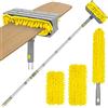 TidyBliss Spolverino Telescopico 196 cm, Allungabile Duster per Ventilatore a Soffitto, Togli Ragnatele Allungabile Riutilizzabile Chenille Mocio per Battiscopa Muro Pavimento Tapparelle Ragnatela