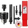 SCHWABENBACH® Set Mandrino Completo 6 Pezzi con 4 Adattatori - Mandrino 1,5-13 mm - SDS Plus & SDS Max, Attacco Esagonale E6.3 e Adattatore a Bussola - Con Chiave Extra Lunga 110 mm