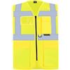 Korntex KXMFGS - Gilet ad Alta visibilità, Multifunzione, con Tasche