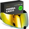 Everalo Visiera Compatibile con HJC FG17 - IS17 - FGST - C70 - C70N - HJ20M (Oro Cromo)